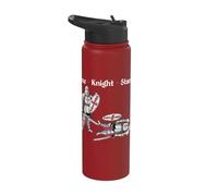 One Knight Stand Funny Medieval Knights Ren Faire Jousting Stainless Steel Insulated Water Bottle