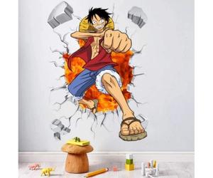 One Piece Luffy Creative Stickers Muraux Sticker Mural Adapté À La Chambre Des Jeunes Grande Décoration Murale 50 * 70 Cm