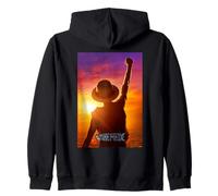 One Piece Luffy Sunset Poster Sweat à Capuche