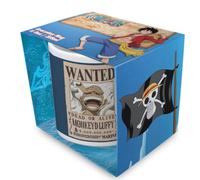 One Piece Luffy Wanted Mug en céramique 315 ml sous licence officielle Motif pirate