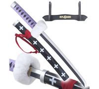 One Piece Mini Katana Trafalgar Law en Bois Epee Sabre Violet - 45cm Décoration
