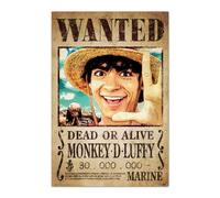 Grupo Erik - Poster One Piece Netflix - wanted monkey d. luffy - Deco Maison, Decoration Murale, Affiche Décorative