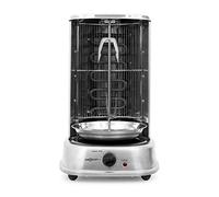 oneConcept Kebap Master - Rôtissoire verticale, Machine à kebab, Grill vertical, puissance max. 1800W, Argent