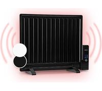 oneConcept Radiateur Electrique Mobile, Radiateur à Bain d'Huile Fixation Murale, Faible Consommation d'Energie et Silencieux, 600W, Chauffage Electrique avec Thermostat, Tactile, Chauffage d'Appoint