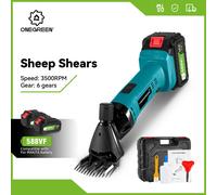 ONEGREEN 500W cisaille à laine électrique 6 vitesses 13 dents sans fil laine de mouton ciseaux Ranch Trim outils électriques pour Makita 18V batterie broche Sans batterie
