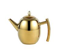 OnePine 1.5L/51 oz Théière en acier inoxydable Cafetière avec infuseur amovible, Théière Bouilloire en Acier Inoxydable Tea Pot Cafetière Filtre Convient pour cuisinière à gaz, cuisinière à induction