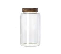 OnePine 2500ml Bocal en Verre avec Couvercle, Bocaux en Verre Hermétique, Bocaux de Rangement en Verre pour Conserver Les épices, Le thé, Le Sucre, Le café, Les Noix