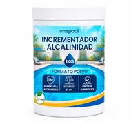 ONEPOOL Correcteur d’Alcalinité TAC Piscine 1 kg | Augmentateur d’Alcalinité en Poudre | Aide à Stabiliser Le pH et à Équilibrer l’Eau | pour Piscine et Spa | Dissolution Rapide