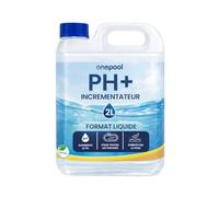 ONEPOOL Élévateur pH 2 litres Piscine | Augmente Le pH, Améliore Le Confort de Baignade et la Qualité de l'eau, Haute Concentration Correcteur pH, Bénéfique pour la Santé | Plantawa
