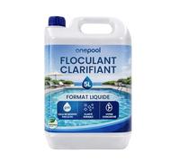 Onepool Floculant Piscine 5L | Floculant pour Piscine Concentré | Clarifiant Eau Trouble Piscine | sans Métaux Lourds | Compatible Tous Filtres | Traitement Eau Piscine