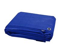 Onestopbuys® Bâche standard robuste et imperméable - Plusieurs tailles g/m² - Bleu 80 g/m² - 10 x 15 m
