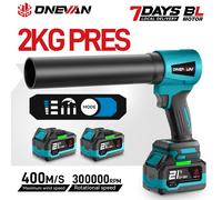 ONEVAN 400 M/S 4000 W haute puissance sans brosse Turbo ventilateur électrique ventilateur Jet ventilateur feuille de neige poussière outil pour Makita batterie broche Without Battery