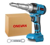 ONEVAN Riveteuse à batterie pour Makita 18V, sans balais pistolet a rivet | Course de 18mm, pour rivets aveugles 2,4-5,0mm, sans batterie, riveteuse automatique, [Réparation automobile] [Bricolage]