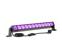 Onforu 27 W UV LED Barre, Tube Lumière Noire, 60 LEDs UV-A Violet Lampe Violette, IP66 Étanche Extérieur Projecteur UV Eclairage pour Noël, Soirée du Maquillage Fluo, Peinture Corporelle, DJ Disco