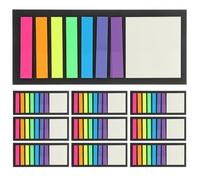 Onglets Colorés Transparents 10 Livres Pet Autocollants