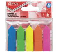 Onglets D’index OFFICE PRODUCTS Flèche PP 12x45mm 5x25 Feuilles Blister à Suspendre Couleurs Assorties / / Type-Flèche/Type-Sur Blister à Suspendre/Forme-Flèche/Matériau-PP