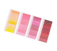 Onglets de dégradé inscriptibles pour une page à, Flower, F | Onglets étroits transparents pour livres et documents, zone d ' écriture pour les étiquettes courtes, organisation