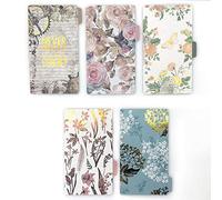 Onglets d'index pour A5 / A6 6 trous couverture anneau rond vue classeur dossier de fichiers feuilles mobiles protecteurs de couverture de reliure (Paper Never Give Up, A6/17cm*10cm/6 Inch)