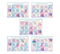 Onglets pour Autocollants Fournitures de Lecture Guide d'Annotation | Étiquettes Adhésives Index 5 Feuilles pour Étude Pour Adultes, , Débutants, Carnet, Journaling, Culte, Couleur arc-en-