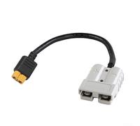 Oniissy 1 câble adaptateur Anderson vers XT60, 50 A 600 V, 30 cm, 12 AWG, pour connecter panneau solaire et station d'alimentation portable