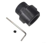 Oniissy Arbre de connexion M25-19 pour mandrin de tour de 80 mm, adaptateur fileté M25x1 avec trou de 19 mm, accouplement en métal pour mandrins 80 à trois ou quatre mâchoires, noir