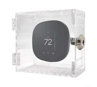 Oniissy Boîtier de verrouillage pour thermostat avec clé, transparent pour thermostat sur mur, protection thermostat, couvercle de thermostat compatible avec thermostats 18,6 x 12 x 5,6 cm
