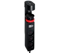 Onlan Multiprise sous-table Power Desk Station 3 prises Noir