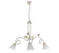 ONLI Lampadaire Wilma 3 lumières, blanc