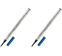Online 1x Recharge de roller compatible avec Faber-Castell, Senator, Schneider | Couleur Noire indélébile | épaisseur de trait moyenne (0,7 mm) I Mine de rechange pour stylo roller (Lot de 2)