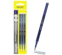 Online 3 x Recharges Gel Effaçables Bleu I Compatible Pilot Frixion, MagiXX I Pointe Moyenne (0,7mm) I Recharges de Remplacement pour Stylo roller Gel Effaçable I Encre Thermosensible