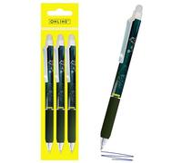 Online 3x stylo roller gel effaçable football, stylo à bille encre gel bleu magiXX Design, partie soft grip, rechargeable, ideal pour enfants et pour l'école, pointe moyenne