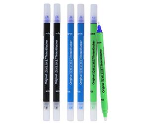 Online 6x effaceurs d'encre pour effacer et réécrire | en 3 couleurs, 2x bleu, 2x vert, 2x noir | élimination et correction de l'encre bleue | couleur d'écriture bleue