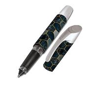 ONLINE Cartouche d'encre Campus Blue Hexagon, pour droitier et gaucher, poignée ergonomique, balle de scooter, cartouches d'encre standard, cartouche d'encre bleue, 1 pièce