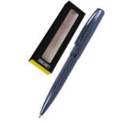 Online Eleganza Stylo à bille rotatif I Métal I Couleur : bleu nuit I Recharge de grande capacité interchangeable I Clip métallique I Couleur de l'encre noire I Stylo à bille avec emballage cadeau