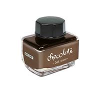 ONLINE Encre parfumée Chocolate, pot à encre marron 15ml, encre de remplissage multicolore pour calligraphie, handlettering, encre d'écriture, encrier pour convertisseur, encre des sens à base d'eau