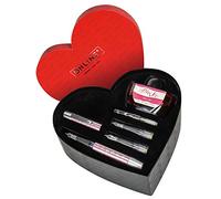Online Lettering Campus Diamond Coffret cadeau avec stylo-plumes, plume M, EF, 1,4 mm, convertisseur, verre à encre Diamond rose.