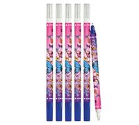 ONLINE Lot d'effaceurs à encre be.safe | Surface antibactérienne | 6 effaceurs d'encre pour effacer et écraser | Enlèvement et correction d'encre bleue | Couleur d'écriture bleue