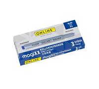 Online magiXX 3x recharges d'encre pour stylo roller magiXX, cartouches d'encre, couleur bleu, encre effaçable thermosensitive