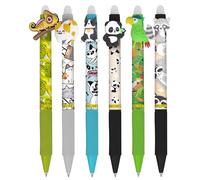 Online magiXX Lot de 6 stylos à effacer Fun Wild Life I Stylo gel effaçable avec épaisseur de trait de 0,7 mm I Stylo roller pour apprendre à écrire, bureau I Compatible avec Frixion Mine I Stylo à