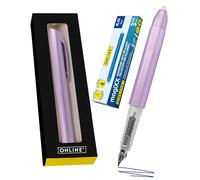Online magiXX Metallic Lilac Stylo plume avec encre bleue effaçable avec 4 cartouches magiXX pour écrire, effacer et corriger en un seul stylo plume comme cadeau pour l'école et l'université