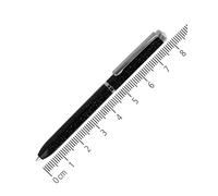 Online Mini stylo à bille noir - Porte-monnaie Kuli avec mécanisme rotatif et clip en métal - 8 cm - Avec mine D1 - Couleur d'écriture bleue - Mini bille élégante en noir pour les déplacements