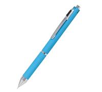 OnLine Multipen 4 en 1 | Stylo à bille et crayon | Stylo multifonction en métal I 3 mines bleu, noir et rouge, 1 recharge porte-mine | avec gomme bleue