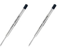 ONLINE Recherge gel, recharge de remplacement, couleur d´écirture noire, recharge standard de grande capacité, largeur de trait 0,7mm, permanente, étanche, recharge de stylo à bille noire (Lot de 2)