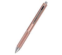 Online stylo à bille 4-en-1 rosegold | métallique et multifonctionnel | 3 mines pour stylo en bleu, noir et rouge, et une mine de crayon à papier | inclus gomme à effacer