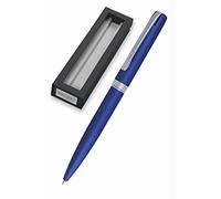 Online stylo à bille Eleganza │ stylo-bille en métal │ stylo à bille rétractable en coffret cadeau │ recharge remplaçable │ encre noire │ étui exclusif, cadeau parfait, couleur bleu