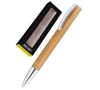 Online Stylo à bille Vision Nature Maple I Élégant stylo à bille rotatif en bois et métal I Dans une jolie boîte cadeau I Avec recharge internationale de grande capacité I Épaisseur de trait M
