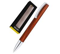 Online Stylo à bille Vision Nature Rosewood I Élégant stylo à bille rotatif en bois et métal I Dans une jolie boîte cadeau I Avec recharge internationale de grande capacité I Épaisseur de trait M