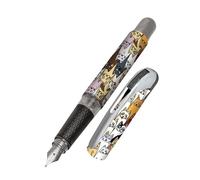 Online Stylo à encre College Chats│ stylo plume ergonomique pour l'école │ plume moyenne, zone de préhension toucher soft │ pour cartouches d'encre standard │ rechargeable │idéal pour enfants