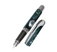 ONLINE Stylo à encre College Football│ stylo plume ergonomique pour l'école │ plume moyenne, zone de préhension toucher soft │ pour cartouches d'encre standard │ rechargeable │idéal pour enfants