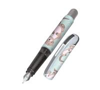 Online Stylo à encre College Loutre│ stylo plume ergonomique pour l'école │ plume moyenne, zone de préhension toucher soft │ pour cartouches d'encre standard │ rechargeable │idéal pour enfants